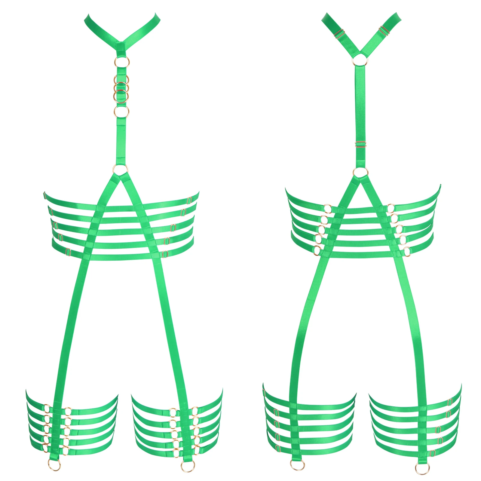 

Charming Sexy Full Body Chest Harness Women Goth Garter Sword Belt Erotic Lingerie Festival Rave Costume Suspender Punk Carnival