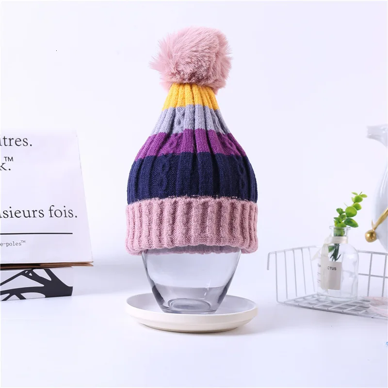 Зимняя женская шапка PEIKONG с подкладкой из теплых бобов бархатной шерстью внутри