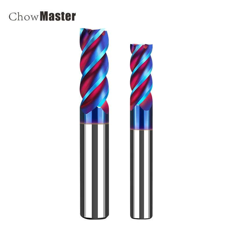 Твердосплавная фреза HRC65 4 концевые фрезы с канавками хвостовик 1 ~ 20 мм