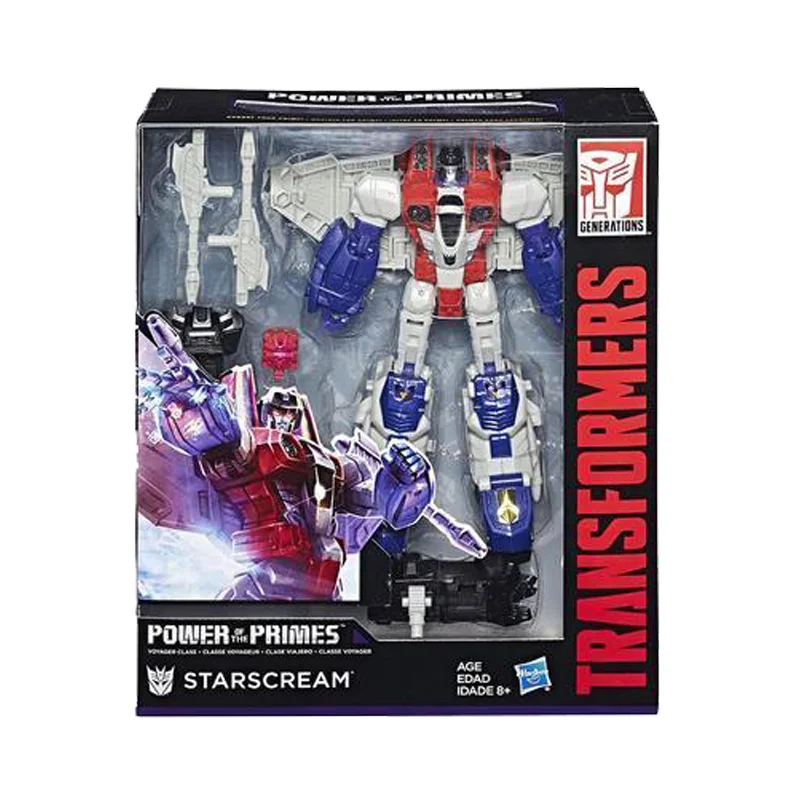 

Hasbro Tianyuan Power Supernatural Power Genuine Transformers Leader War 18cm V-Class Starscream Children Gift Collection Model