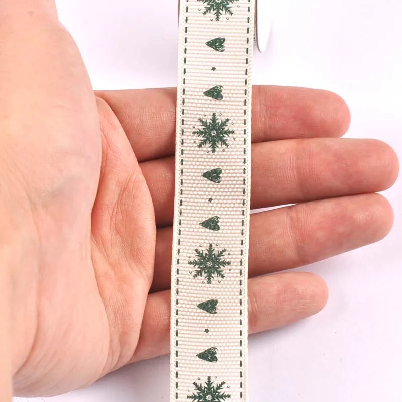 2020 рождественские ленты Корсажная атласная в мелкую клетку поделки виде лося для