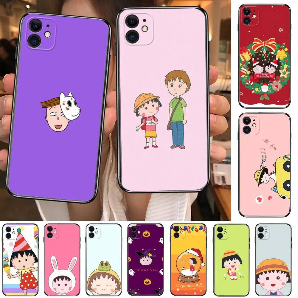 

TOPLBPCS Chibi Maruko Phone Cases For iphone 13 Pro Max case 12 11 Pro Max 8 PLUS 7PLUS 6S XR X XS 6 mini se mobile cell