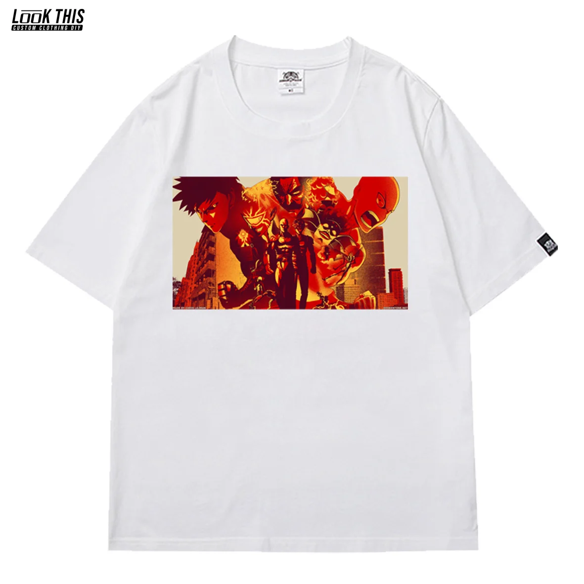 

Funny Anime One Punch Man Women's T-shirt Loose Soft Oversized T-shirt 2021 Summer Unisex Girl Print Tops & Tees Streetwear