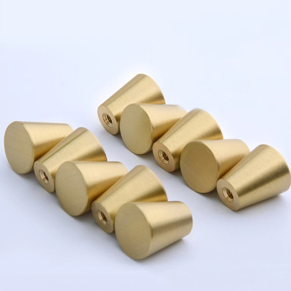 2 шт. ручка из чистой меди твердый современный простой гардероб дверная шкафчик с