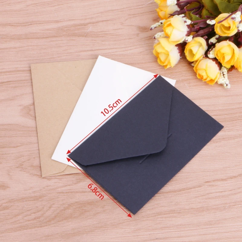 

50pcs/lot Craft Paper Envelope Vintage European Style Envelope For Card Scrapbooking Storage