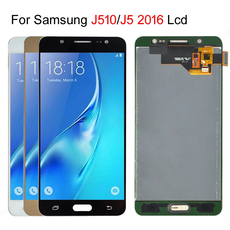 Для Samsung Galaxy J5 2016 SM J510F J510FN J510M J510Y J510G J510 ЖК дисплей сенсорный экран дигитайзер для