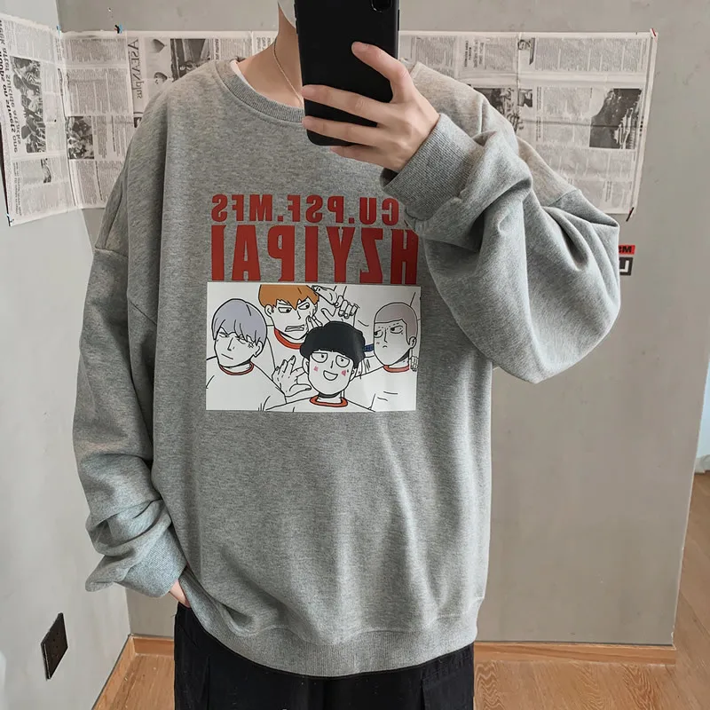 Весна и осень 2020 новый молодежный популярный мужской Свободный свитшот с принтом