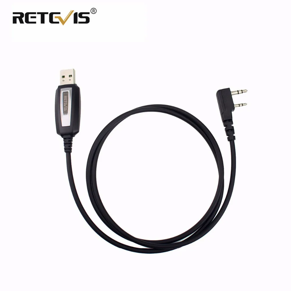 Retevis USB кабель для программирования для KENWOOD Baofeng UV-5R BF-888S revevis H777 rt5r rt22 rt80 TYT ham Радио Двухканальные рации c9018a
