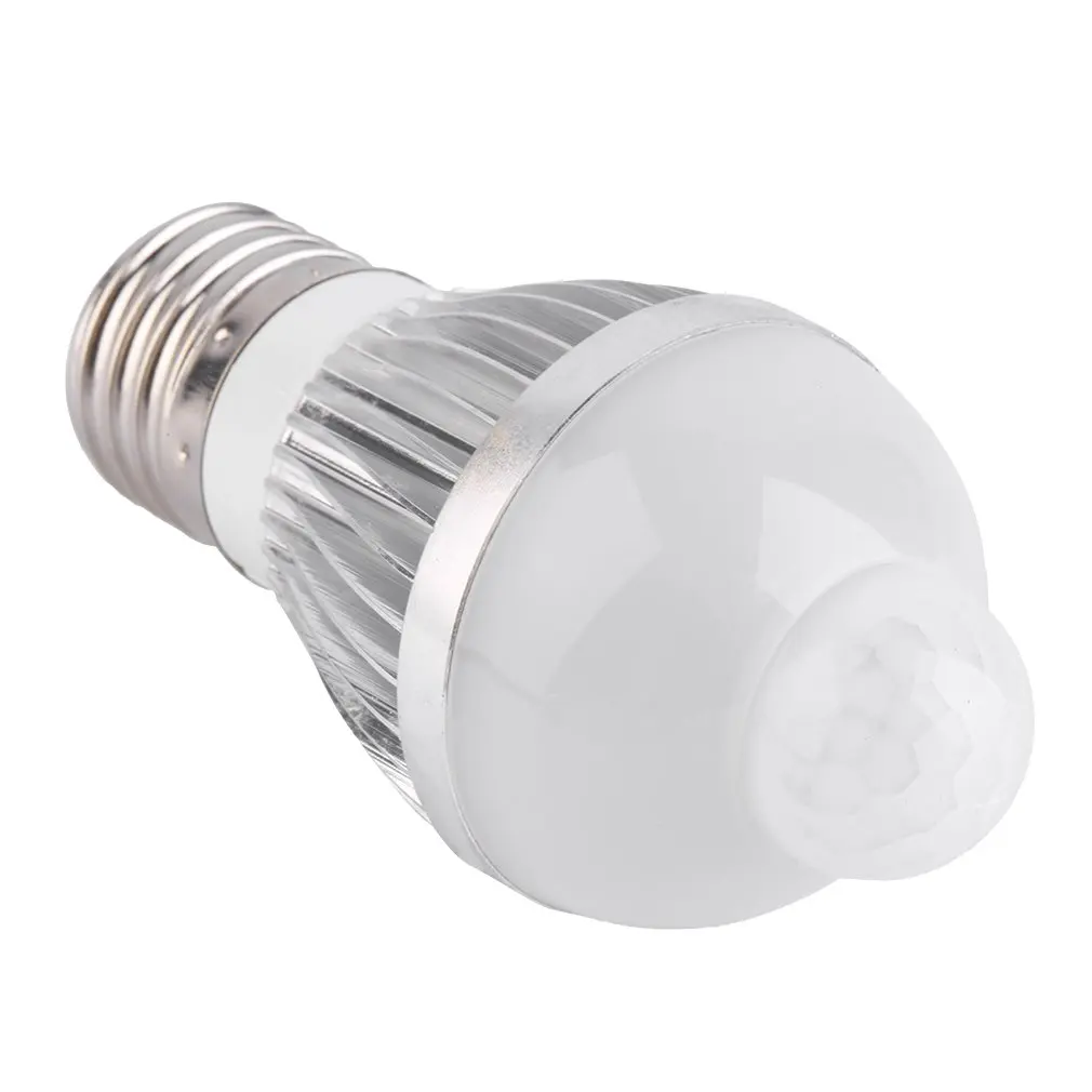 

E27 3W Warm White LED Infrared PIR Human Motion Light Sensor Auto Detection Bulb Lamp Super Deal! Inventory Clearance