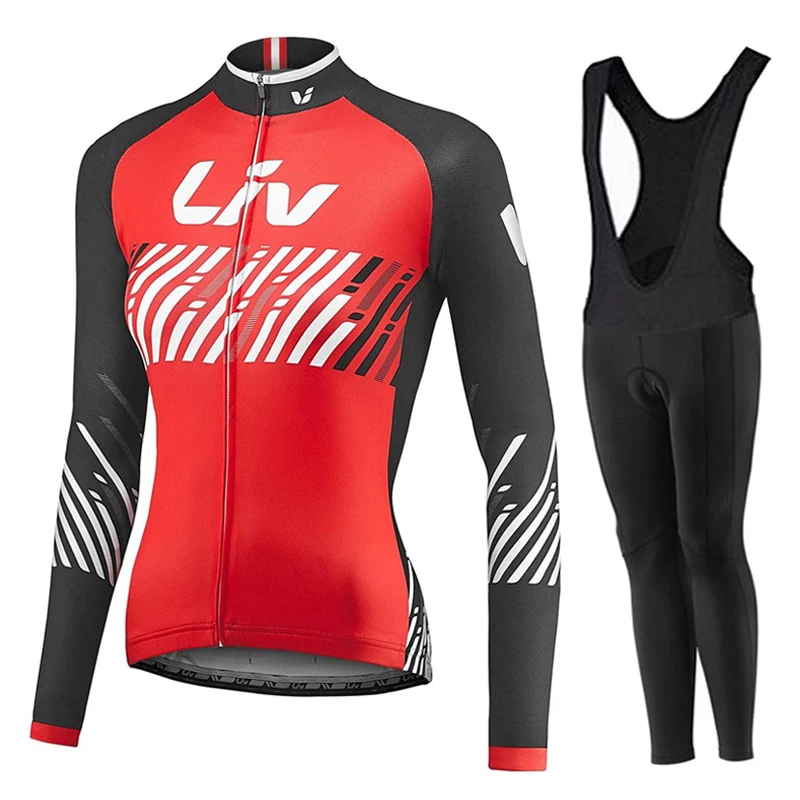 2019 liv Pro Велоспорт Джерси Набор длинный рукав дышащий MTB велосипед одежда