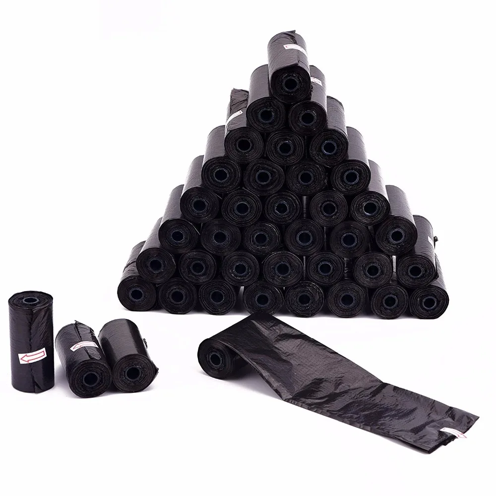 

30Rolls=450pcs Dog Poop Bag Clean up Refill Rolls Pet Dispenser Bag Waste Garbage Bags Carrier Holder Dispenser Pet Accessories