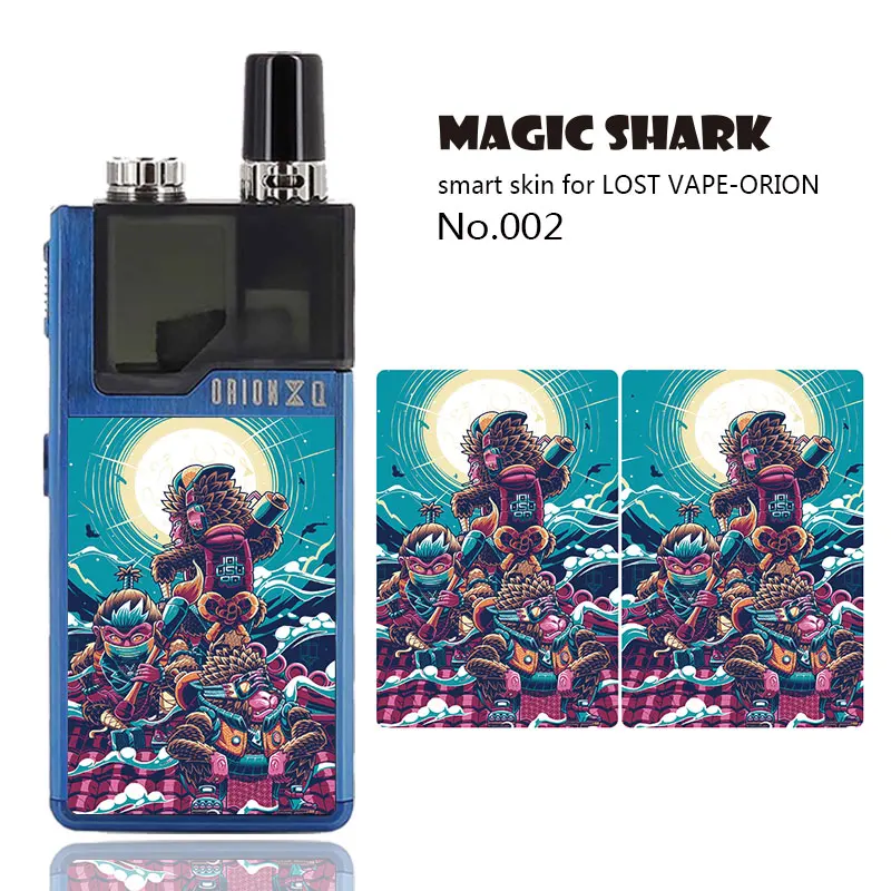 Череп оборонительная Счастливого Рождества чехол для вейпа Стикеры пленка Lost Vape