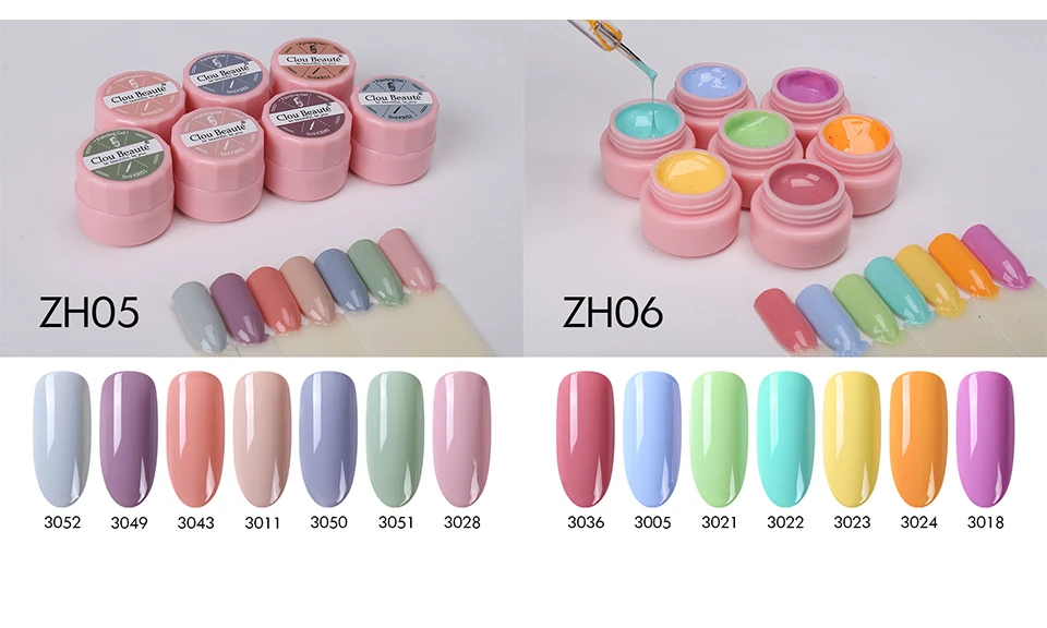 Clou Beaute 72 цвета гель-краска УФ/светодиодный гель для ногтей замачиваемый дизайн ногтей светодиодный лак для ногтей УФ-гель для ногтей DIY Краска паук гель лак
