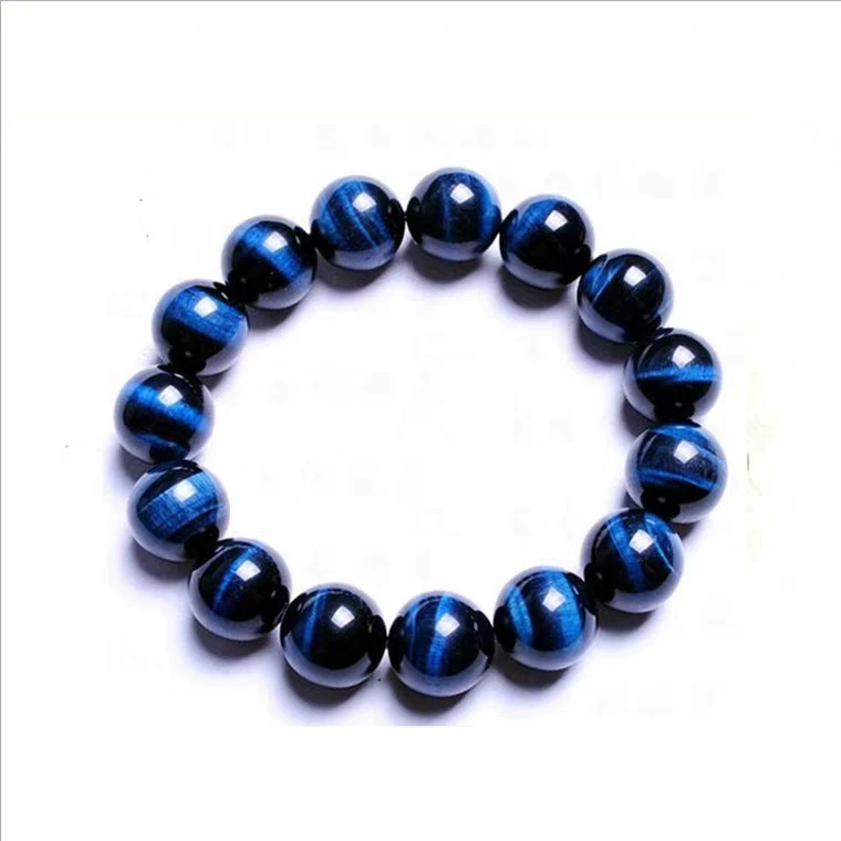 Натуральный Синий тигровый глаз драгоценный камень ястреб круглые бусины