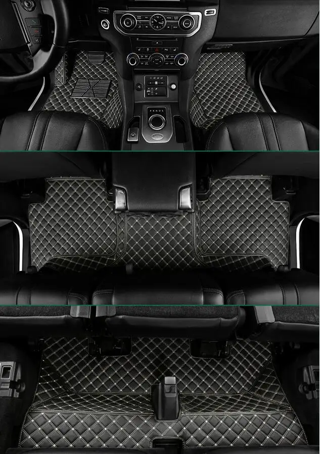 Автомобильный напольный коврик для Land Rover Discovery 4 LR4 2010-2016 коврики ступеней кожаные