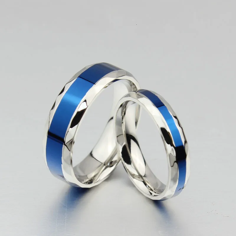 Vnox ромб поверхность свадьбы кольца для мужчин и женщин из нержавеющей стали пара
