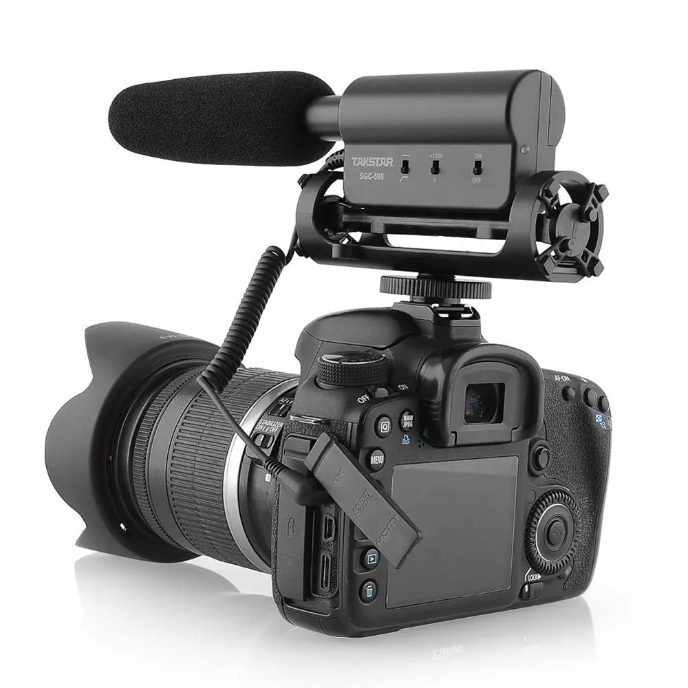 Takstar SGC 598 фотография интервью дробовик микрофон для Nikon Canon DSLR камера DV