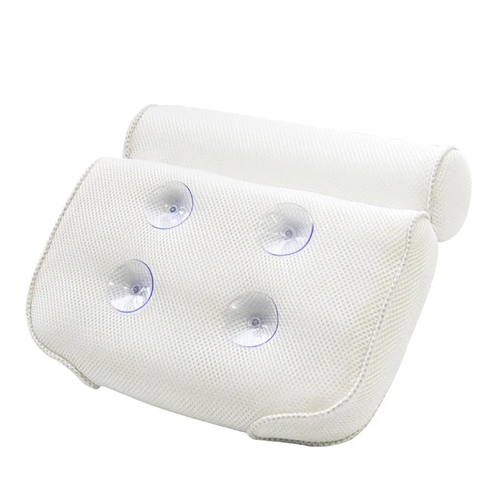 

Pillow Bathtub Cushion Massage Spa Bath Pillow Cushion Home Decor For Sleep Neck And Back Massager Support Bathroom Accersories