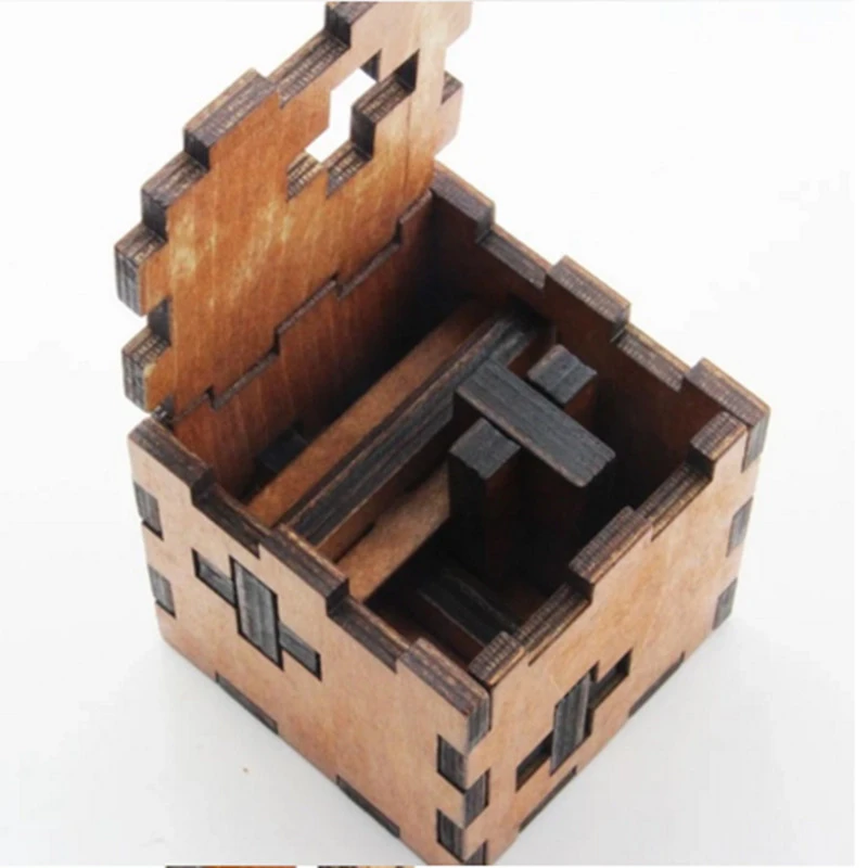 Hot Wooden Toys 3D Puzzles Chinese Kong Ming Luban Lock Educational Intelligence Game Cube Children Adult Toys
