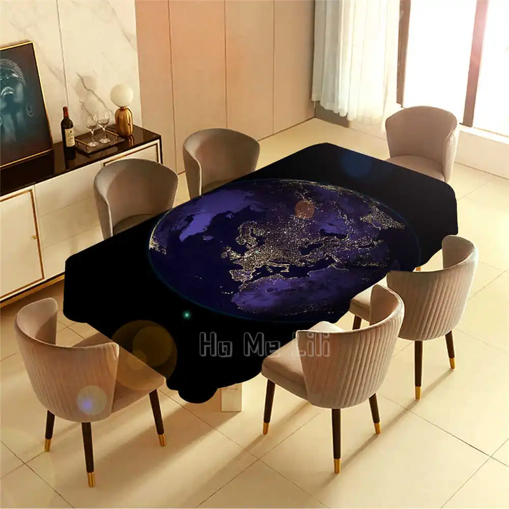 

Синяя земля красивая мечта барбекю для пикника Домашняя вечеринка скатерть для стола