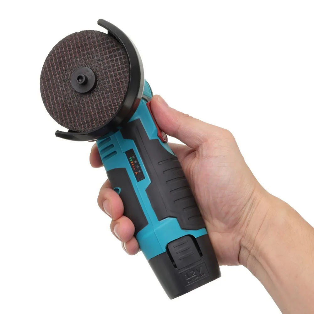 

Angle Grinder Cordless Polishing Machine Cordless Grinder Grinder Diamond Cutting Machine with Two 12V 300W Battery Power Tools