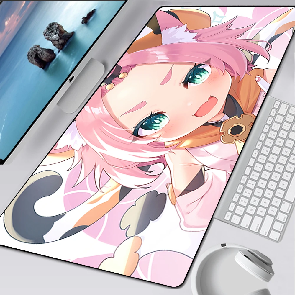 

Genshin Impact Diona Large Gaming Mouse Pad Computer Mousepad Gamer Mouse Mat Laptop Mausepad Mouse Carpet Keyboard Mat Desk Pad