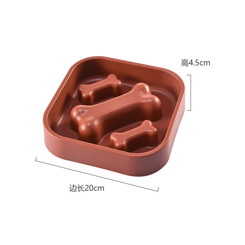 

Slow Food Bowl Bone Shaped Feeder For Dog Cat Slow Dispensing Feeding Training For Small Medium Dog Puppy Pet Supplies