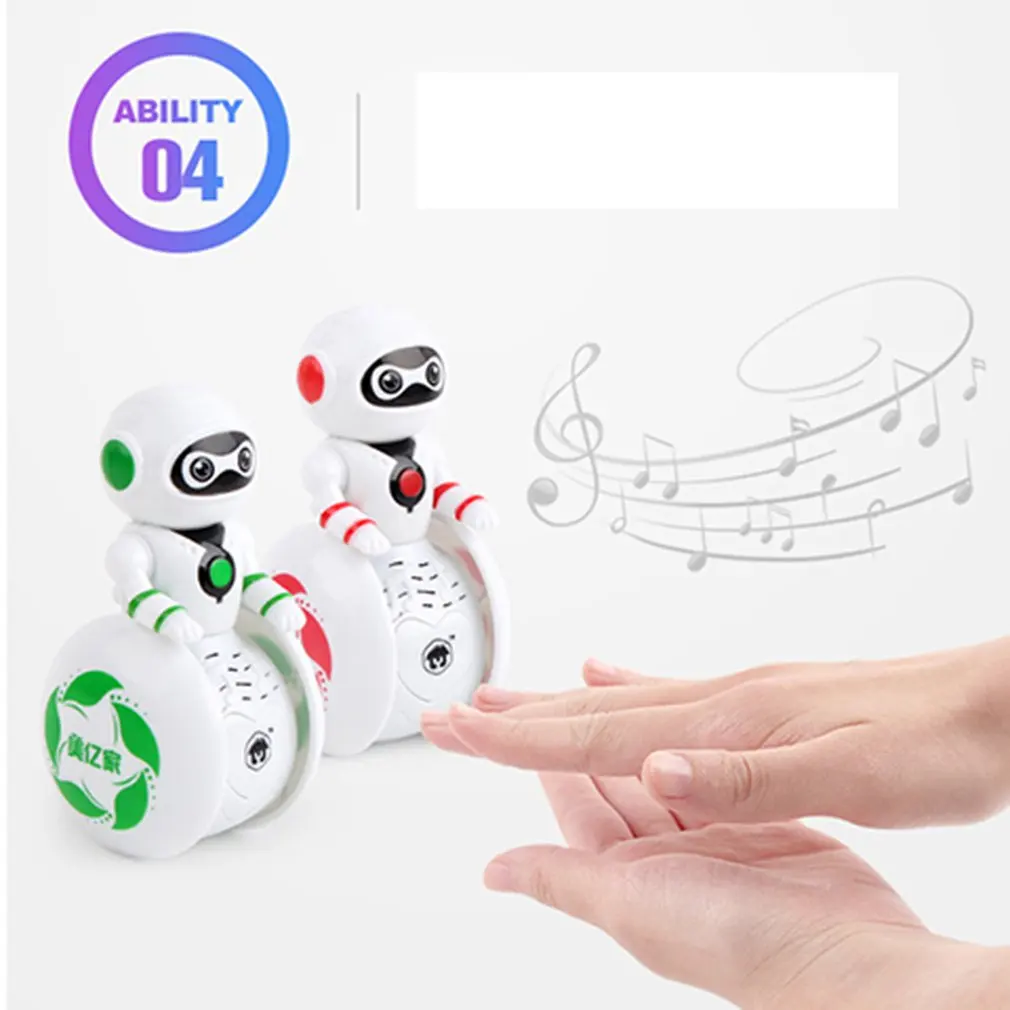 Музыкальный Неваляшка робот для раннего обучения раздвижной звук и светильник