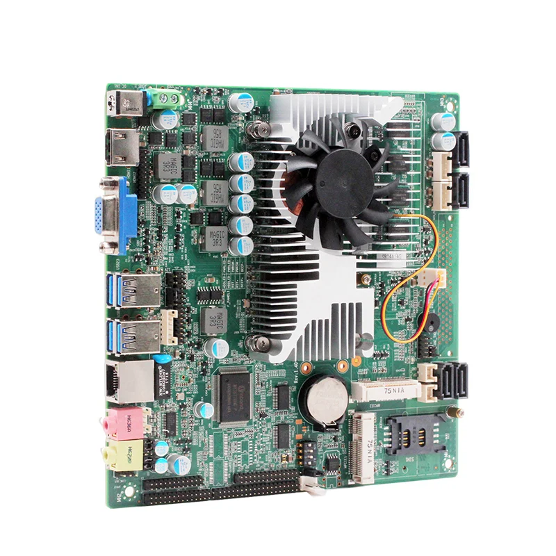 Intel QM77/HM77 чипсет дешевый безвентиляторный core i5 материнская плата на борту 4 Гб ram dc