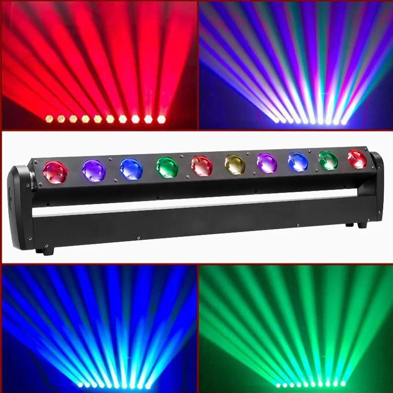 

Best selling luces pixel dj led light bar stage lighting equipment dmx 40w*10pcs rgbw led sharpy beam moving head bar light