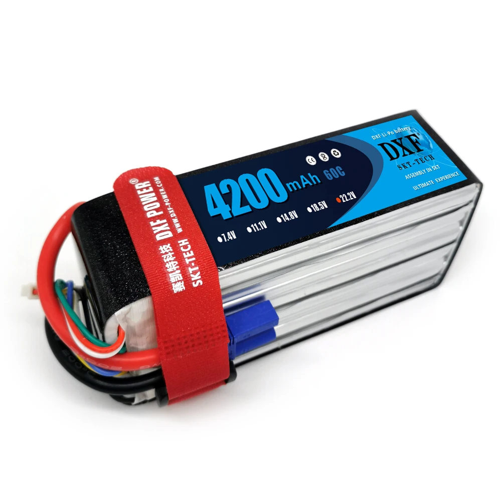 2 шт. DXF Хорошее качество RC Lipo батарея 6S 22 в 4200 мАч 60C Макс 120C для самолета дрона