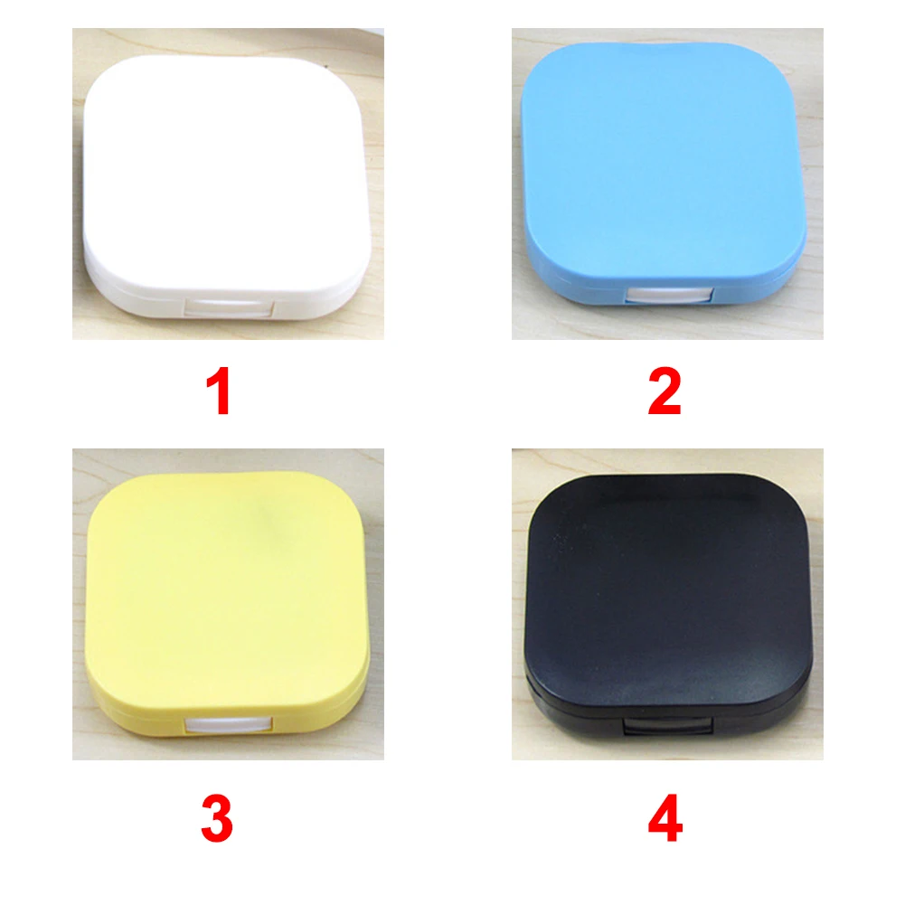 Футляр для контактных линз Комплект контейнеров держатель хранения зеркальный