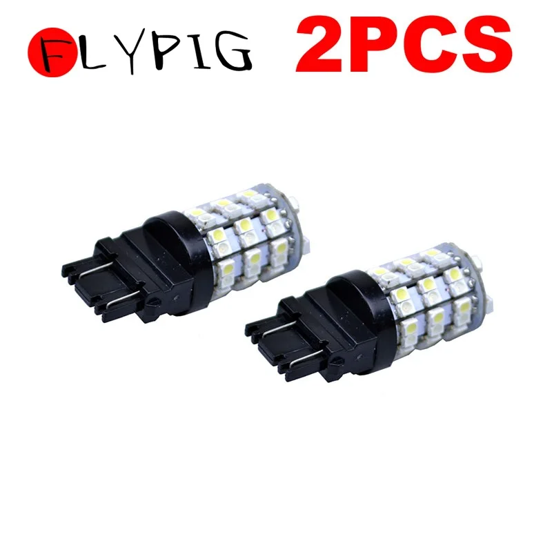2X 3157 60SMD двойной цвет горки белый янтарь светодиодный светильник лампы 3057 D15|dual