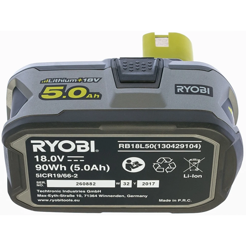 Аккумулятор ryobi one+ rb18l50 5133002433 (18 в 5 а*ч li-ion) | Электроника