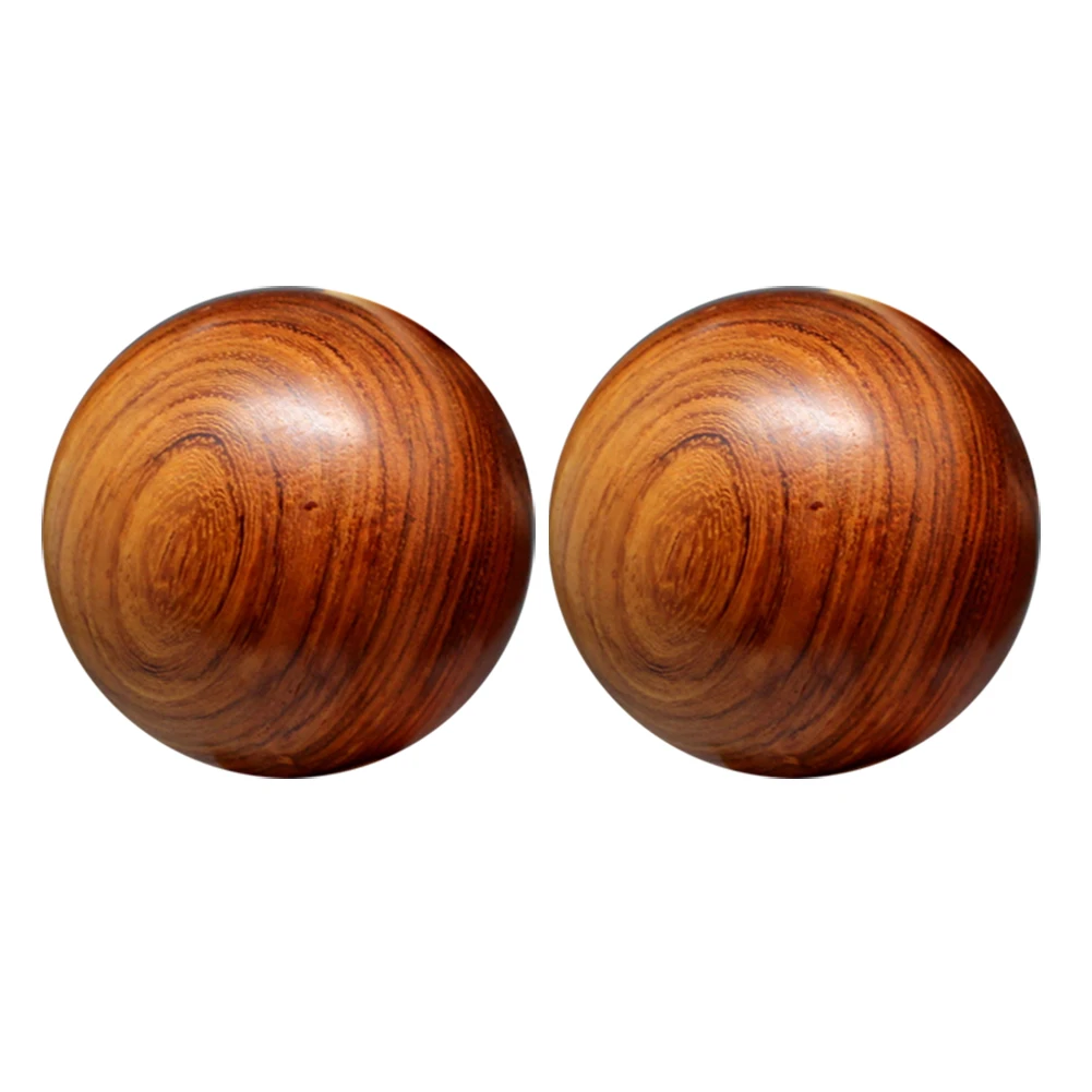 

1 Pair Wood Fitness Balls Massage Stress Relaxation Health Care Hand Grip Exercise PSEN999