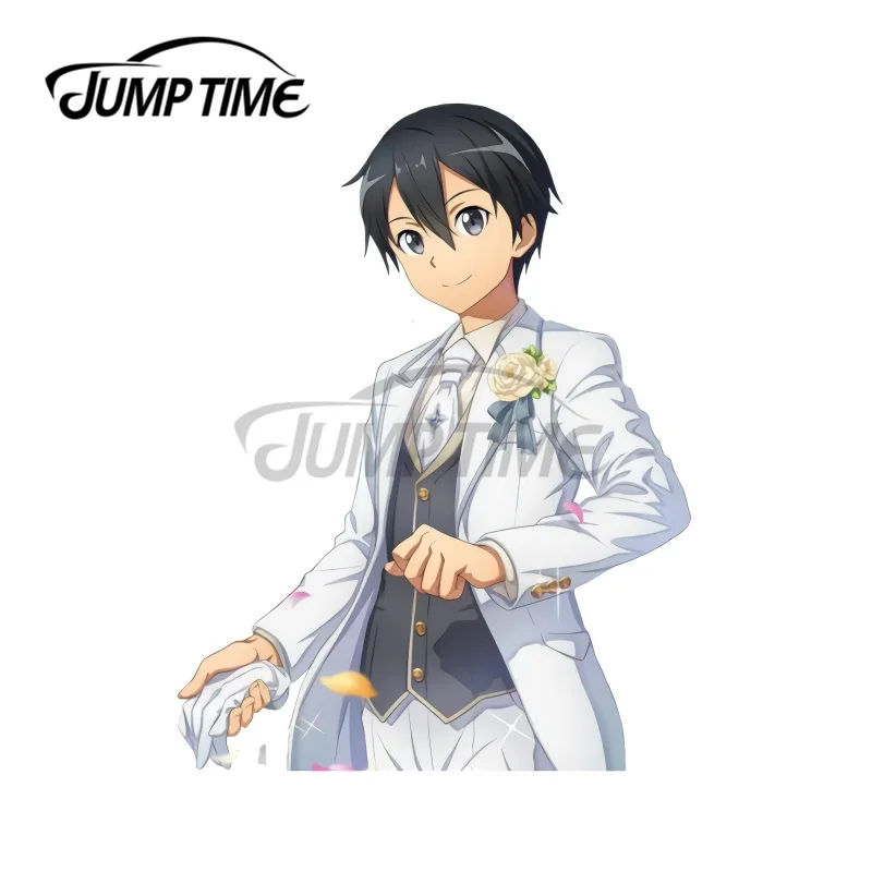 

JumpTime 13x6,5 см для свадьбы, смешная виниловая наклейка Kirito, наклейка на бампер автомобиля, водонепроницаемая, автомобильный Стайлинг, автомоби...