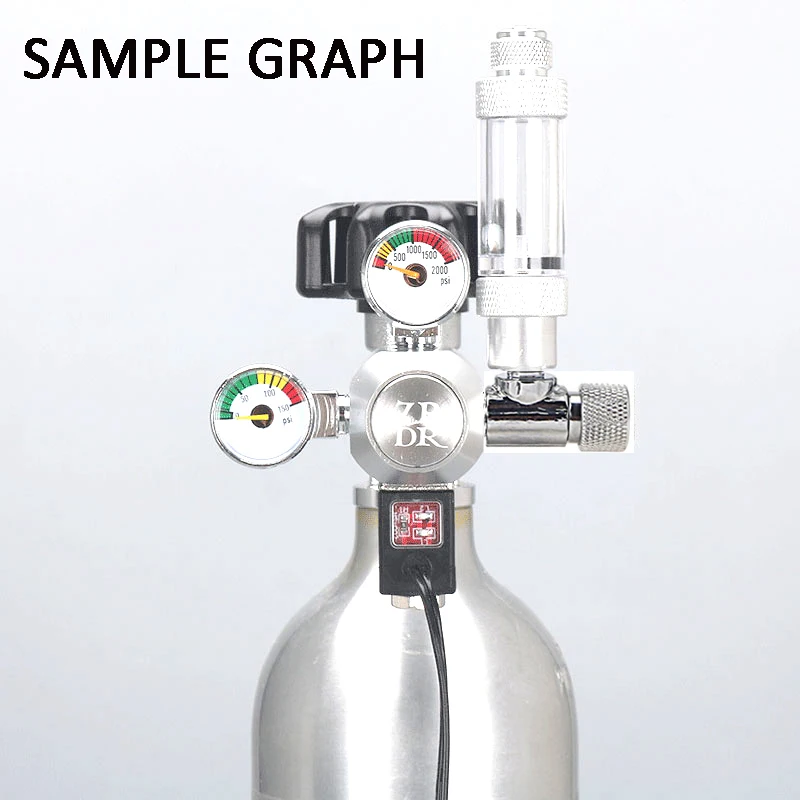 

Aquarium DIY CO2 regulator, solenoid valve bubble counter CO2 control system pressure reducing valve, carbon dioxide equipment