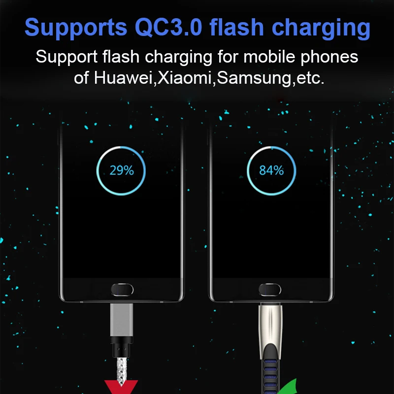 Кабель Micro USB 3 0 А для Xiaomi Redmi Note 5 Pro 4 быстрая зарядка зарядное устройство