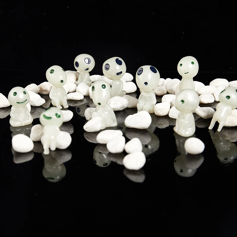 

10 шт. светящееся дерево куклы-эльфы дерево принцесса эльфов Mononoke Мини-куклы светящиеся миниатюрные фотообои для украшения сада