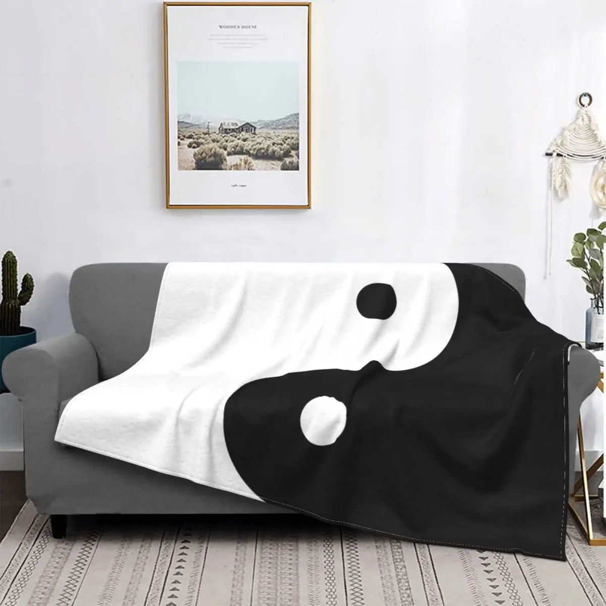 

Yin Yang Carpet Living Room Flocking Textile A Hot Bed Blanket Bed Covers Luxury Blanket Blanket Flannel Blanket