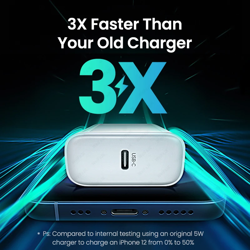Оригинальный адаптер для зарядного устройства Apple PD 20 Вт USB Type C Быстрая зарядка