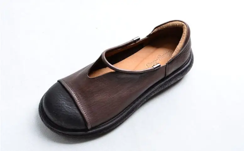 Туфли Careaymade из натуральной кожи литература и искусство удобные туфли на толстой