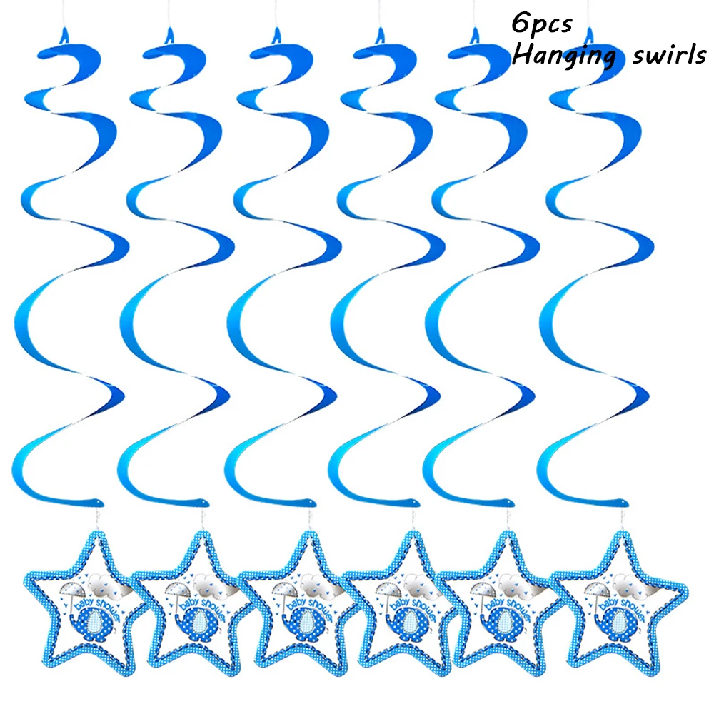 Детские украшения для вечеринки голубой и розовый цвет|Украшения своими руками
