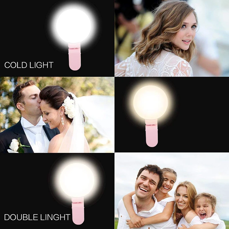 Перезаряжаемый заполняющий свет 10 Led камера повышающая съемка селфи кольцо света