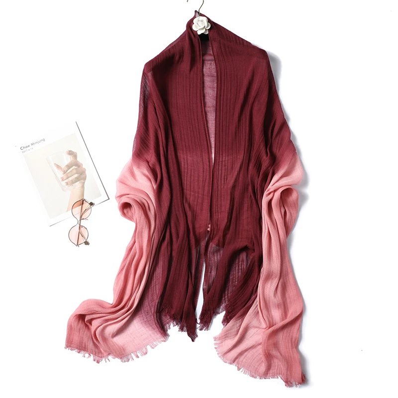 Женский мягкий шарф из пашмины модная шаль большого размера 2020 хлопка 100%| |