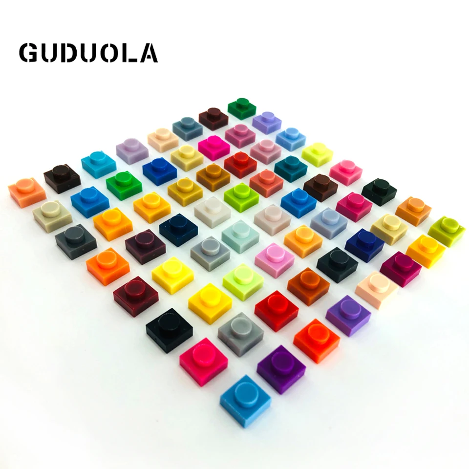 Набор строительных блоков Gudula 1X1 MOC детали совместимые с 3024 базовыми блоками