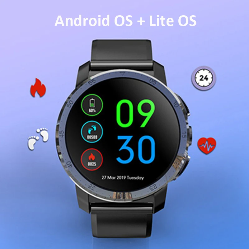 Смарт-часы Kospet Optimus Pro с GPS 4G Wi-Fi Android 7.1.1 камера 8 МП 3 Гб ОЗУ 32 ПЗУ | Электроника