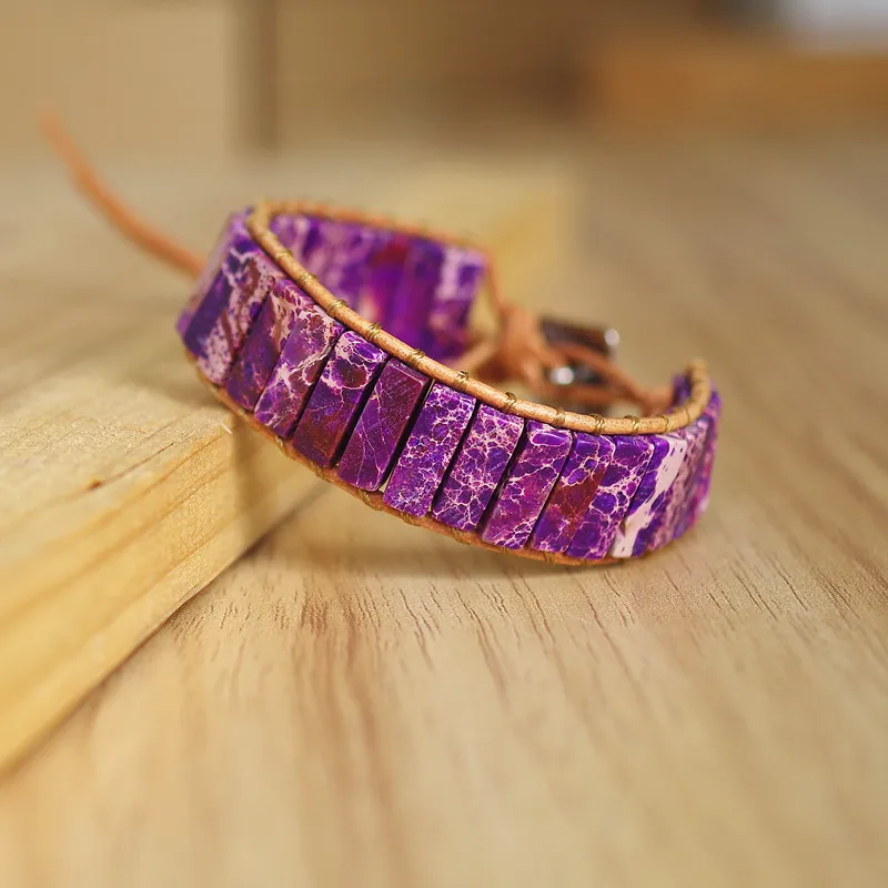 Женский мужской кожаный браслет из чакры и ручной работы натуральный ювелирный