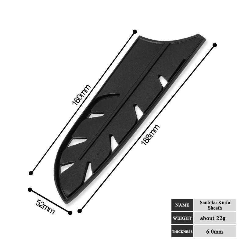 6 inch Knife Cover SOWOLL 4CR14 Нержавеющая сталь Ножи 7 дюймов разделочные Ножи с антипригарным покрытием Пособия по кулинарии инструмент очень острые и прочные Кухня Ножи новое поступление - Цвет: 6 inch Knife Cover