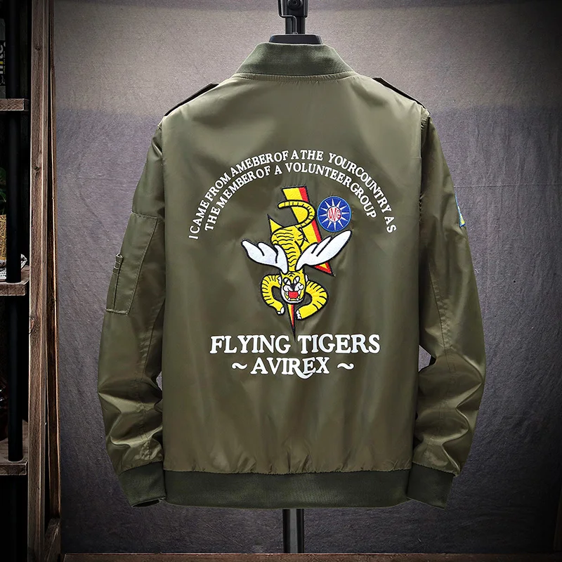 MA 1Military байкерская куртка мужская Осенняя мода Slim Fit пилот детская верхняя одежда